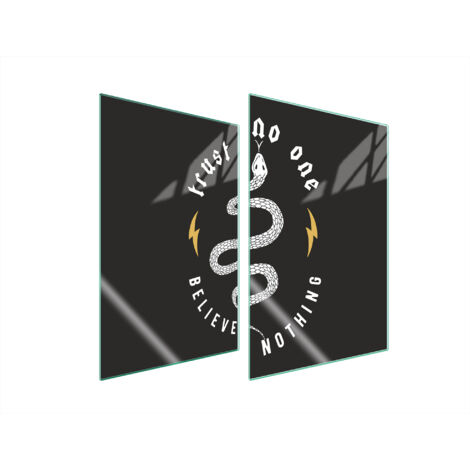 PIASTRA PROTETTIVA IN VETRO PER CUCINA 2x35x52 NERO