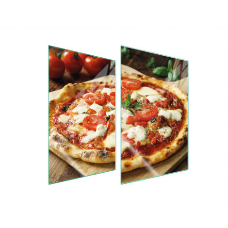 PIASTRA PROTETTIVA IN VETRO PER CUCINA 2x35x52 PIZZA