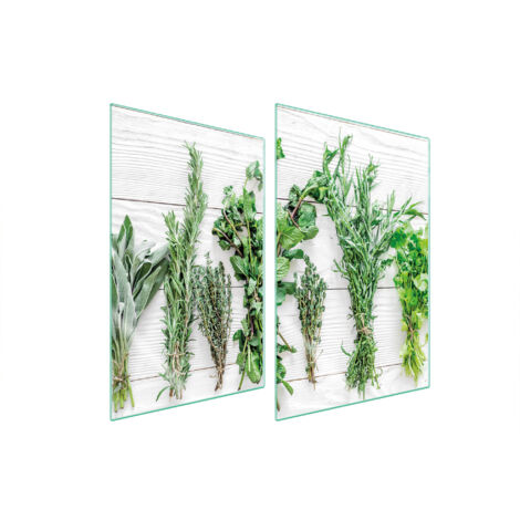 PIASTRA PROTETTIVA IN VETRO PER CUCINA 2x35x52 SPEZIE
