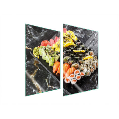 PIASTRA PROTETTIVA IN VETRO PER CUCINA 2x35x52 SUSHI