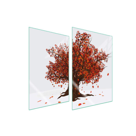 PIASTRA PROTETTIVA IN VETRO PER CUCINA 2x35x52 TREE