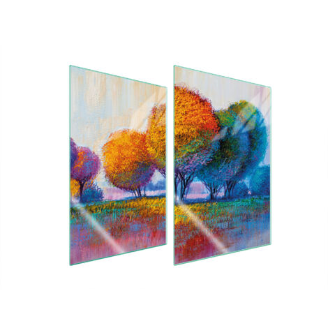 PIASTRA PROTETTIVA IN VETRO PER CUCINA 2x35x52 TREE