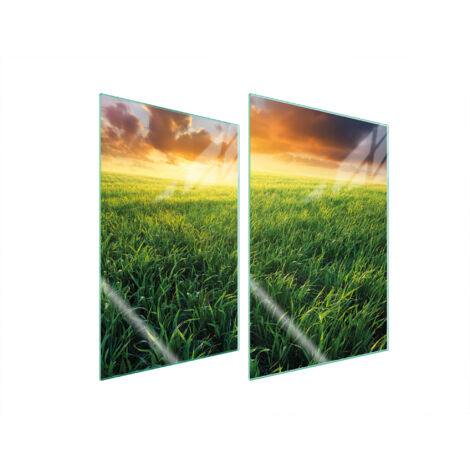 PIASTRA PROTETTIVA IN VETRO PER CUCINA 2x35x52 VISTA