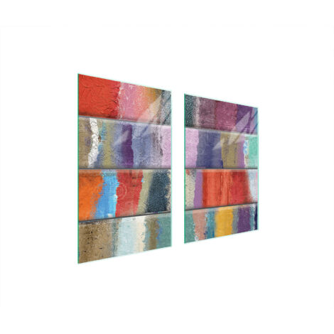 PIASTRA PROTETTIVA IN VETRO PER CUCINA 65x52 COLORATA