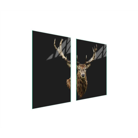 PIASTRA PROTETTIVA IN VETRO PER CUCINA 65x52 DEER