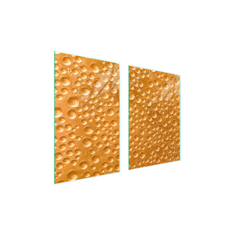 PIASTRA PROTETTIVA IN VETRO PER CUCINA 65x52 GOCCE