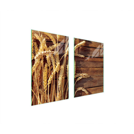 PIASTRA PROTETTIVA IN VETRO PER CUCINA 65x52 GRANO