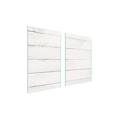 PIASTRA PROTETTIVA IN VETRO PER CUCINA 65x52 LEGNO
