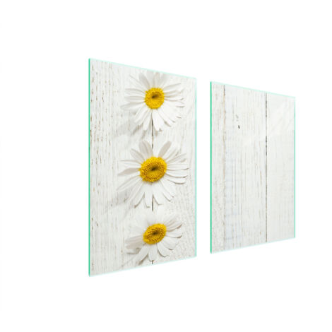 PIASTRA PROTETTIVA IN VETRO PER CUCINA 65x52 LEGNO