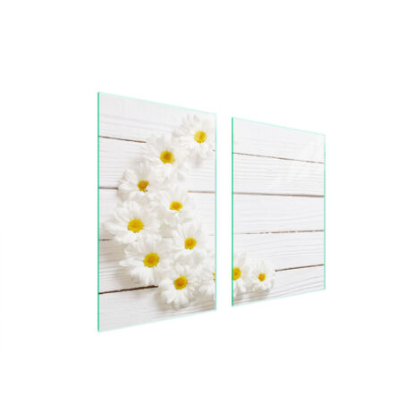 PIASTRA PROTETTIVA IN VETRO PER CUCINA 65x52 LEGNO