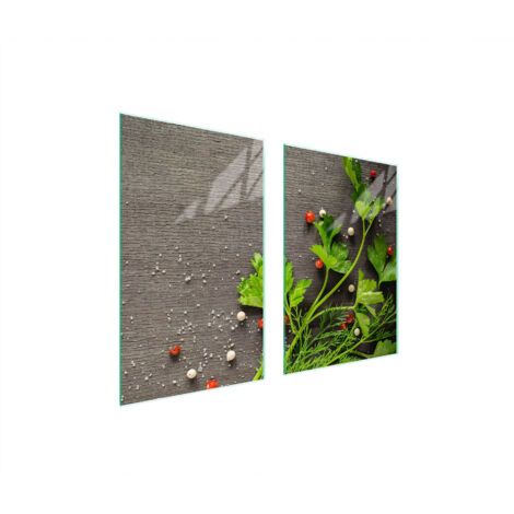 PIASTRA PROTETTIVA IN VETRO PER CUCINA 65x52 PEPPER