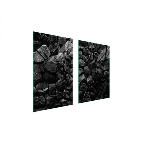 PIASTRA PROTETTIVA IN VETRO PER CUCINA 65x52 STONES
