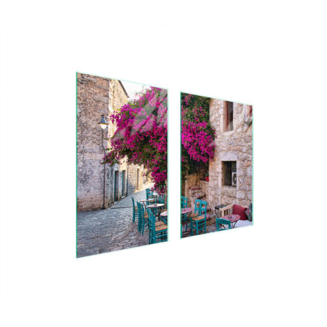 PIASTRA PROTETTIVA IN VETRO PER CUCINA 65x52 STREET