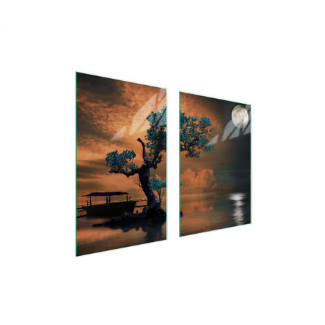 PIASTRA PROTETTIVA IN VETRO PER CUCINA 65x52 TREE