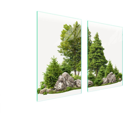 PIASTRA PROTETTIVA IN VETRO PER CUCINA 65x52 TREE