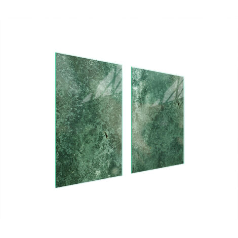 PIASTRA PROTETTIVA IN VETRO PER CUCINA 65x52 TURCHESE