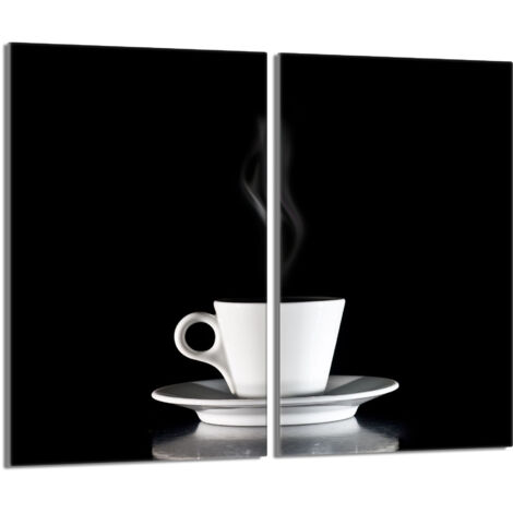 Piastra protettiva in vetro per fornello 2x30x52 Caffè