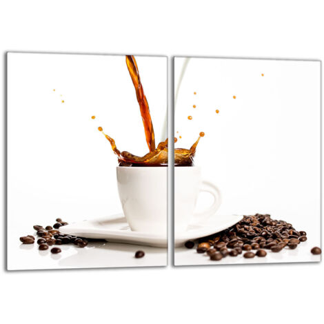 Piastra protettiva in vetro per fornello 2x40x52 Caffè