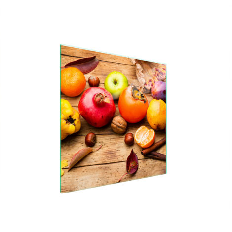 PIASTRA PROTETTIVA IN VETRO PER FORNELLO 50x52 FRUTTA