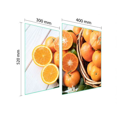 PIASTRA PROTETTIVA IN VETRO PER FORNELLO 70x52 FRUTTA