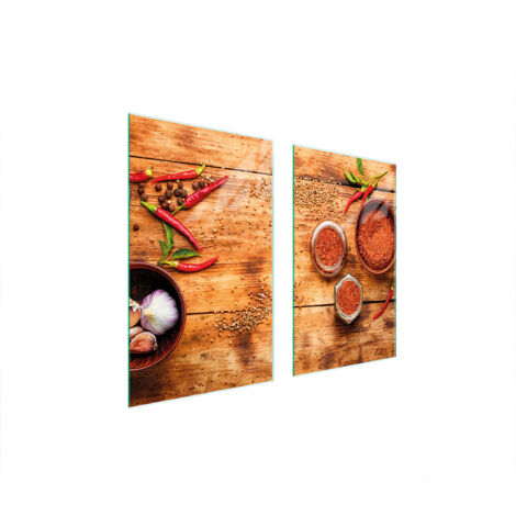 PIASTRA PROTETTIVA IN VETRO PER FORNELLO 75x52 CHILLI