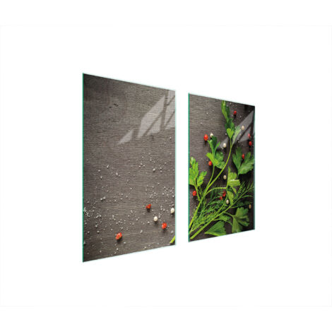PIASTRA PROTETTIVA IN VETRO PER FORNELLO 75x52 PEPPER