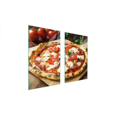 PIASTRA PROTETTIVA IN VETRO PER FORNELLO 75x52 PIZZA