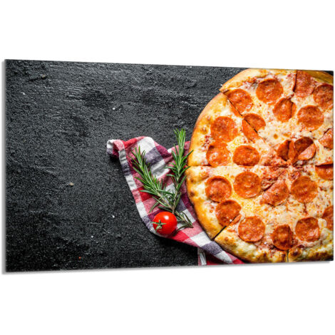 Piastra protettiva in vetro per fornello 80x52 Pizza