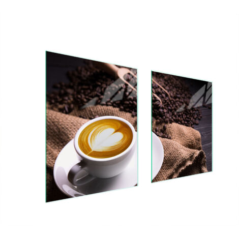 PIASTRA PROTETTIVA IN VETRO PER FORNELLO 85x52 CAFFÈ