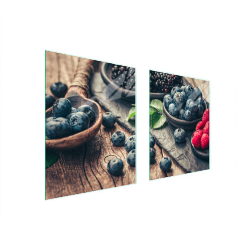 PIASTRA PROTETTIVA IN VETRO PER FORNELLO 85x52 FRUTTA