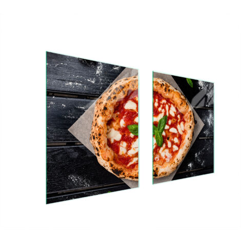 PIASTRA PROTETTIVA IN VETRO PER FORNELLO 85x52 PIZZA