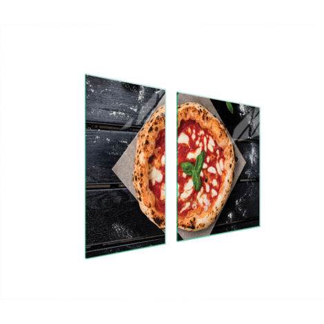 PIASTRA PROTETTIVA IN VETRO PER FORNELLO 90x52 PIZZA
