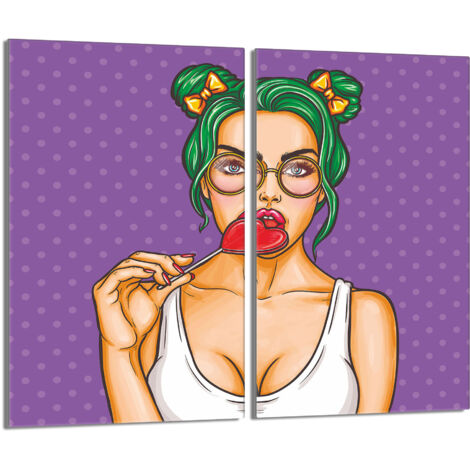 Piastra protettiva in vetro per la stufa 2x30x52 Donna