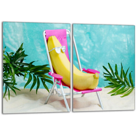 Piastra protettiva in vetro per la stufa 2x40x52 Banana