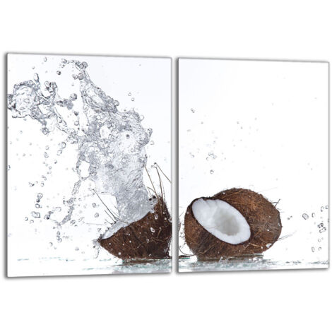 Piastra protettiva in vetro per la stufa 2x40x52 Coconut