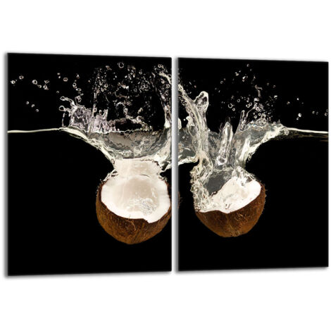 Piastra protettiva in vetro per la stufa 2x40x52 Coconut