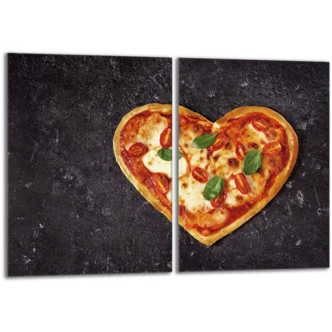 Piastra protettiva in vetro per la stufa 2x40x52 Cuore