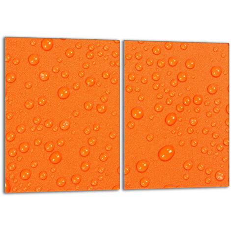 Piastra protettiva in vetro per la stufa 2x40x52 Drops