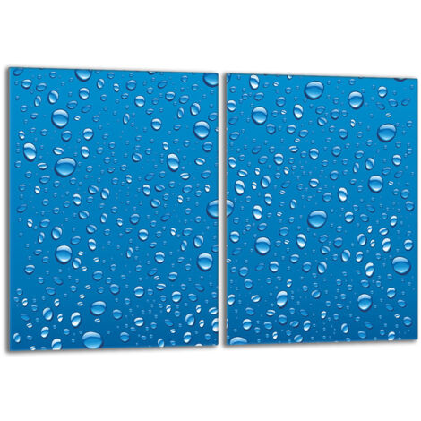 Piastra protettiva in vetro per la stufa 2x40x52 Drops
