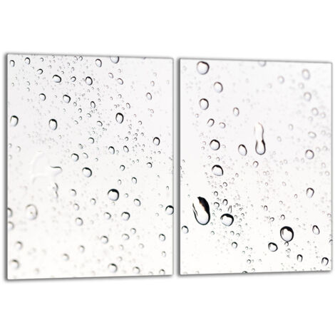 Piastra protettiva in vetro per la stufa 2x40x52 Drops