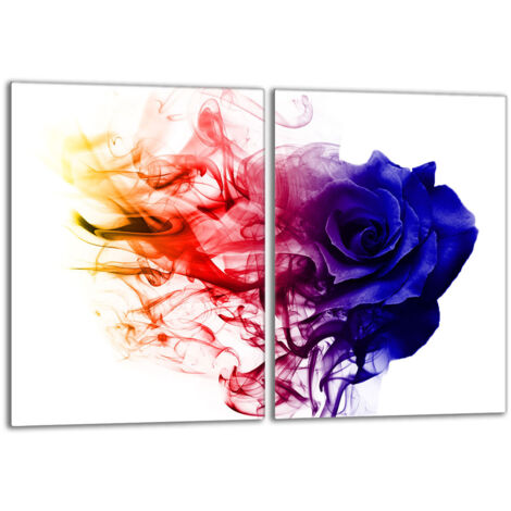 Piastra protettiva in vetro per la stufa 2x40x52 Rose