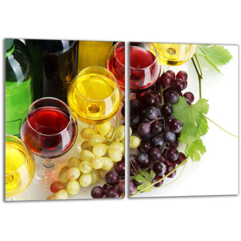 Piastra protettiva in vetro per la stufa 2x40x52 Vino