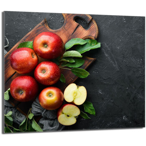 Piastra protettiva in vetro per la stufa 60x52 Apple