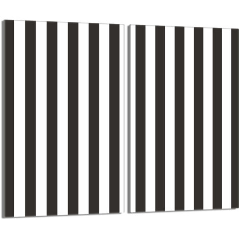 Piastra protettiva in vetro per stufa 2x30x52 strisce