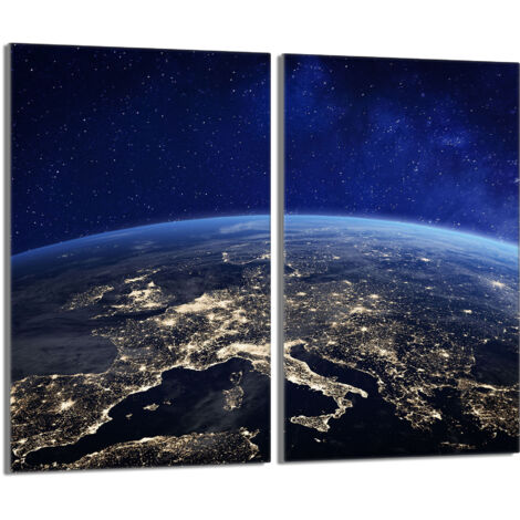 Piastra protettiva in vetro per stufa 2x30x52 Terra
