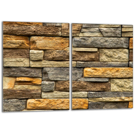 Piastra protettiva in vetro per stufa 2x40x52 Brick