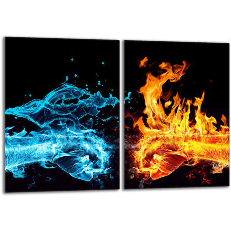 Piastra protettiva in vetro per stufa 2x40x52 Fire