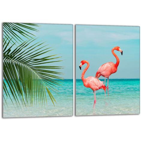 Piastra protettiva in vetro per stufa 2x40x52 Flamingo