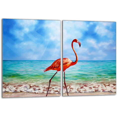 Piastra protettiva in vetro per stufa 2x40x52 Flamingo