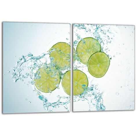 Piastra protettiva in vetro per stufa 2x40x52 Lime
